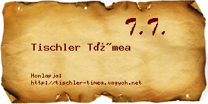 Tischler Tímea névjegykártya